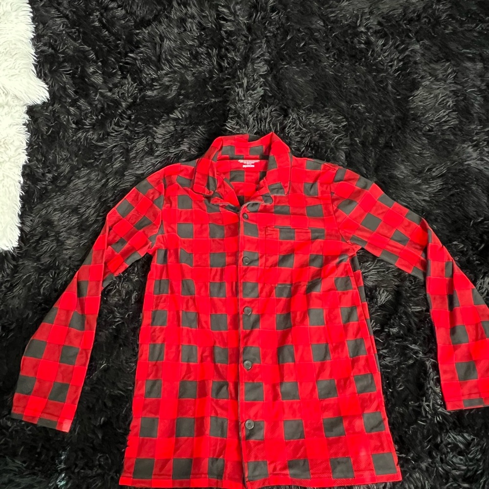 PJ Christmas Plaid Botton Down